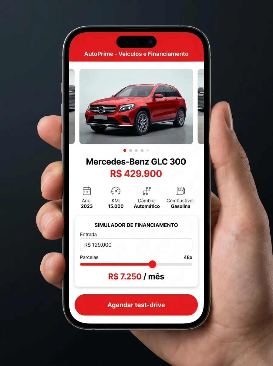 Tela 2 do app AutoPrime