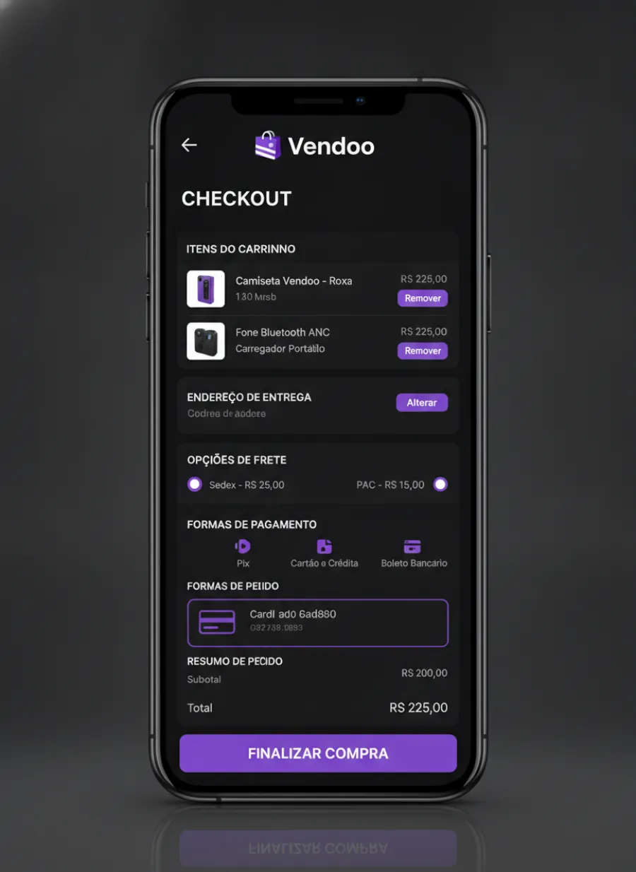 Tela 3 do app Vendoo